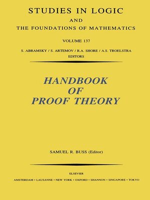 cover image of Handbook of Proof Theory